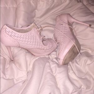 Blush pink heels